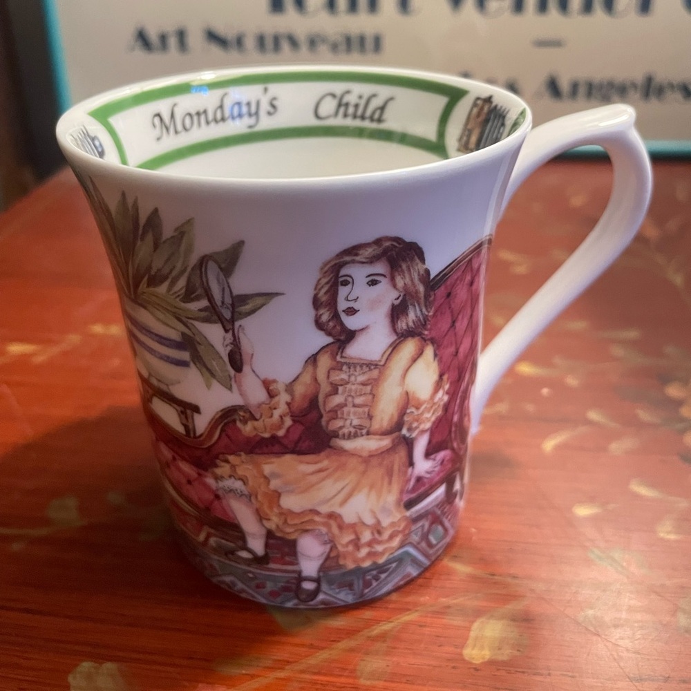 A Churchill Brand Queen’s England Birthday Week Monday’s Child Tea Cup Mug